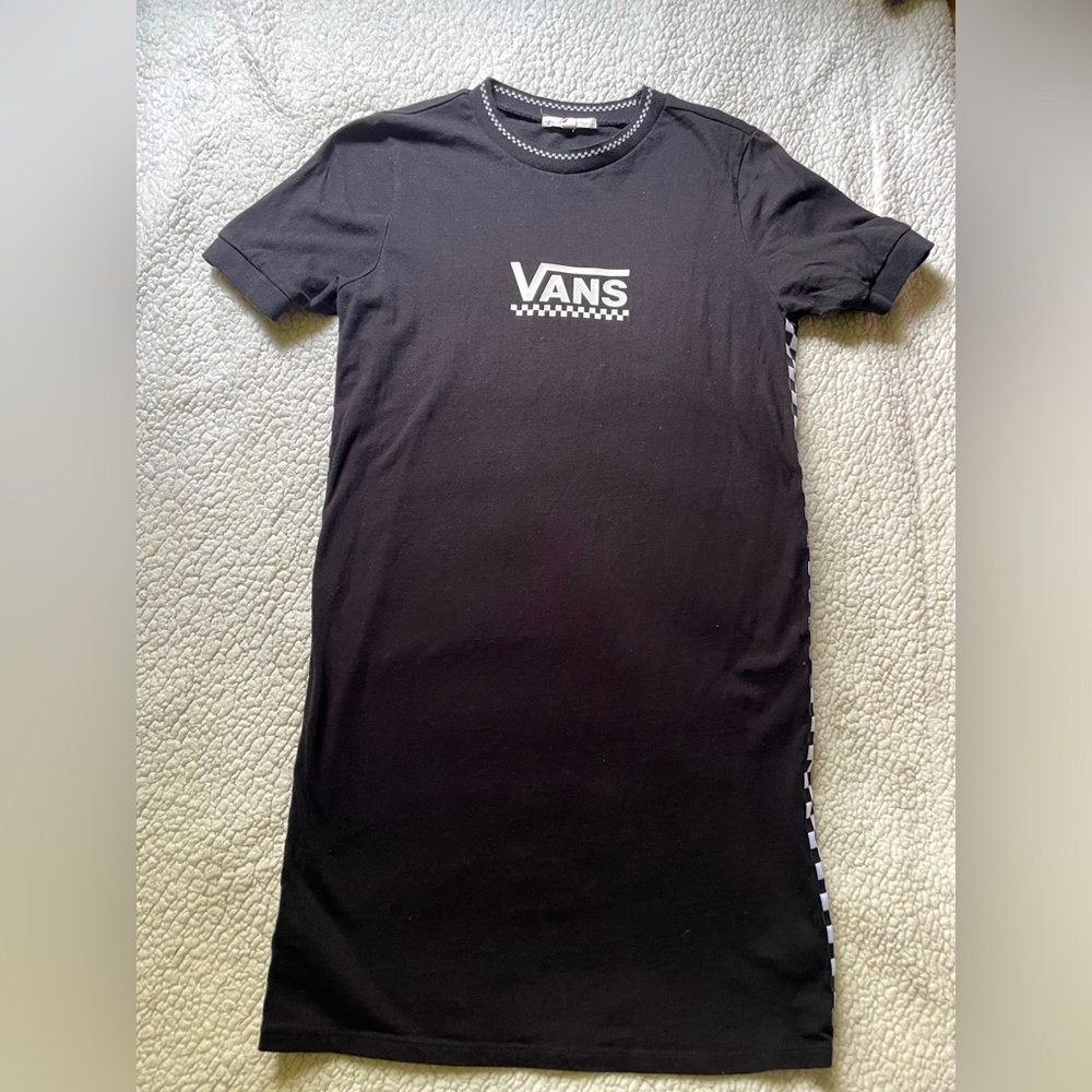 checkers vans t-shirt dress